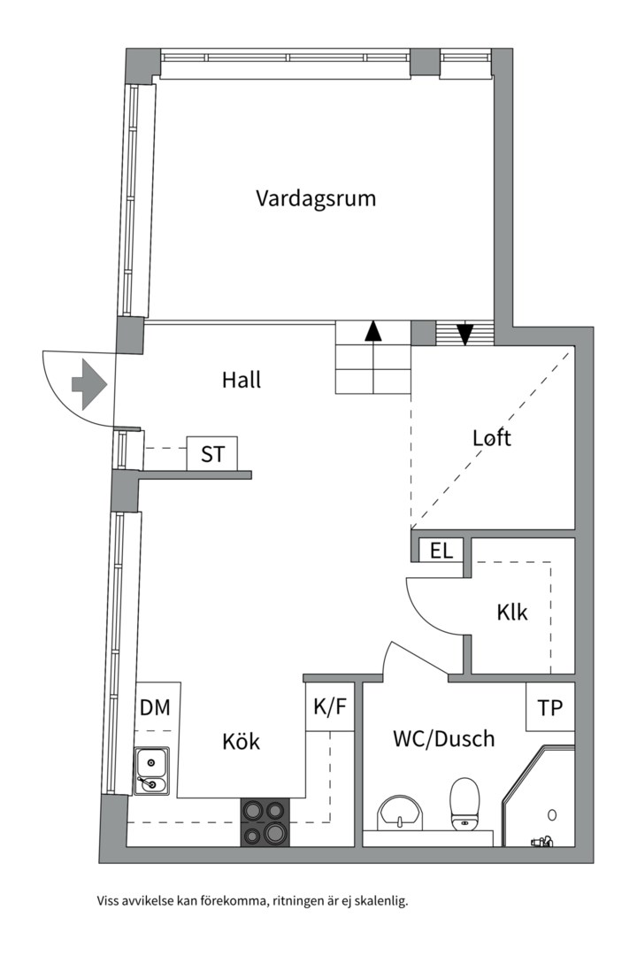 Planlösning från Saltsjöqvarns Kaj 5, Såld i Saltsjöqvarn, Nacka