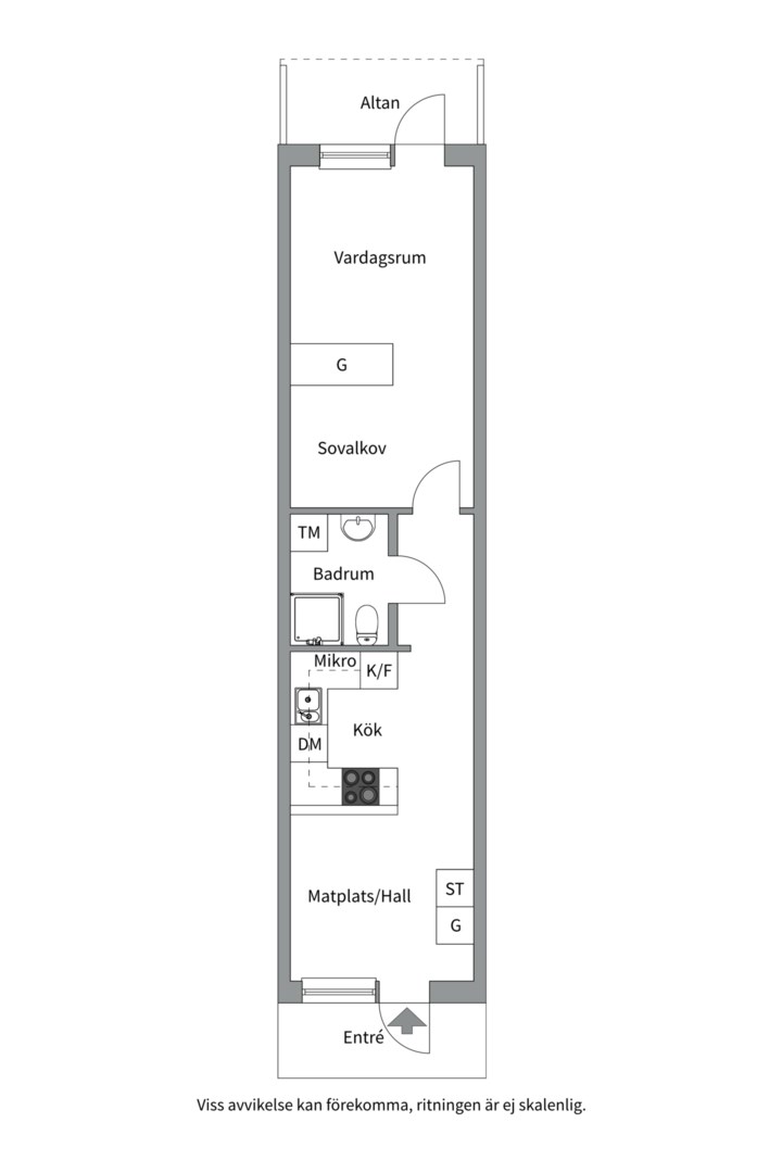Planlösning från Värmdövägen 629, Kommande i Björknäs, Nacka