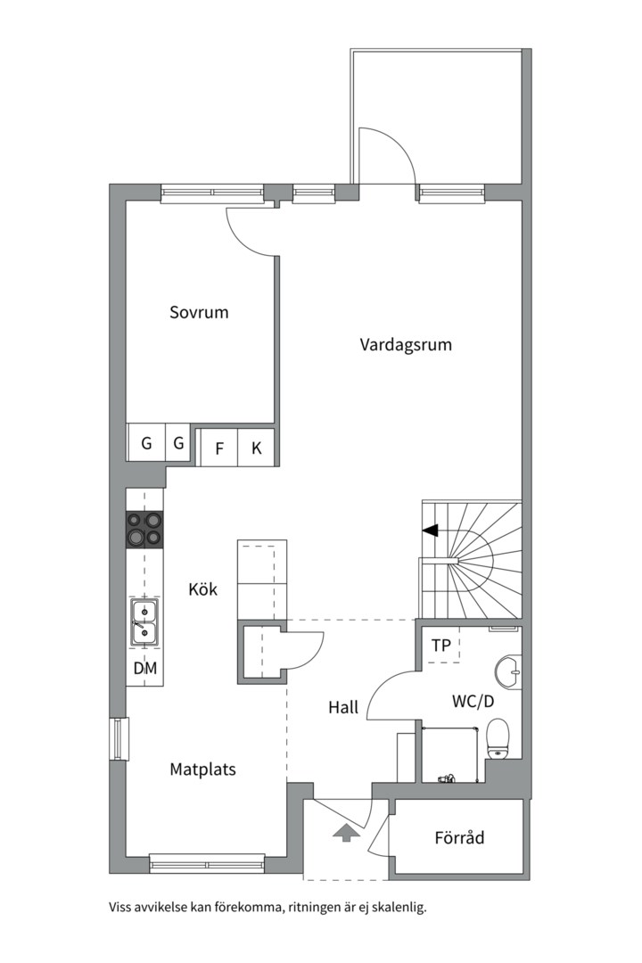 Planlösning från Diligensvägen 9, Såld i Jarlaberg, Nacka