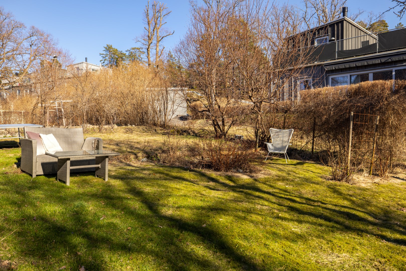 Här finns gott om plats för odling och avkoppling