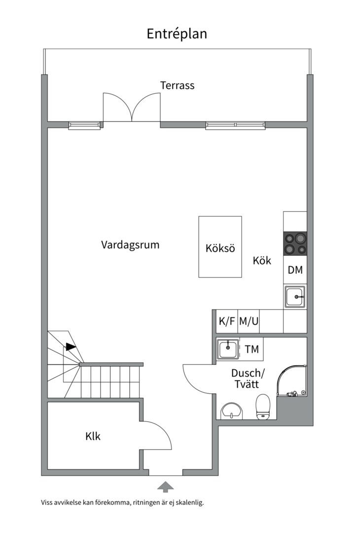 Planlösning från Kabeluddsvägen 2, Såld i , Täby