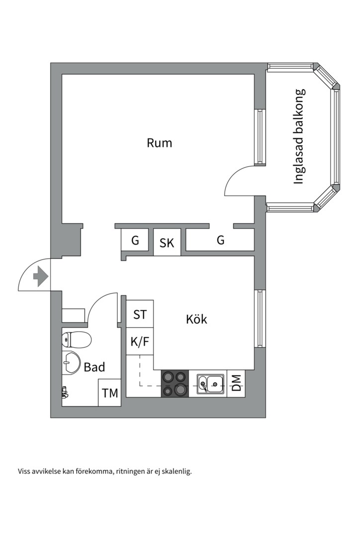Planlösning från Malmabergsgatan 79B, Såld i Malmaberg, Västerås