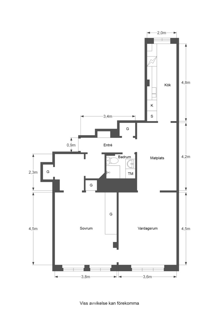 Bostadsbild från Ehrensvärdsgatan 4, 5 tr, Såld i Kungsholmen, Stockholm
