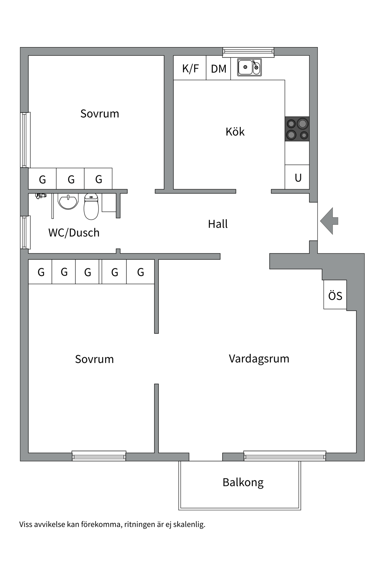 Bostadsbild från Åsgatan 1, Såld i Jakobsberg, Västerås