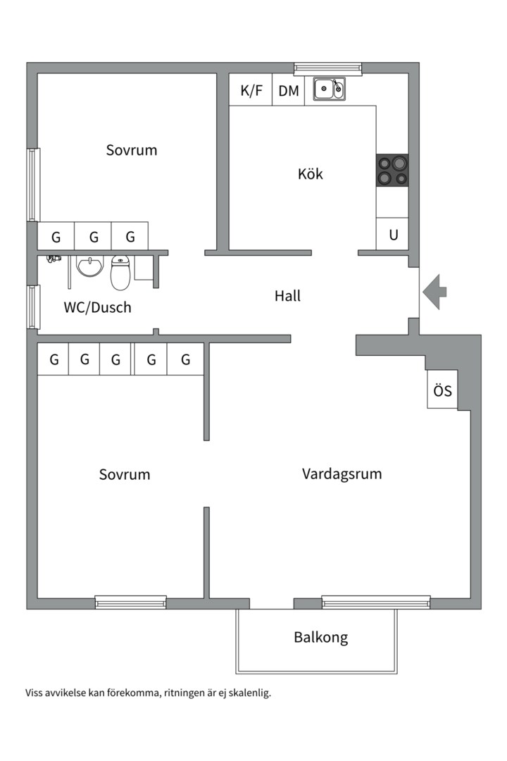 Bostadsbild från Åsgatan 1, Såld i Jakobsberg, Västerås