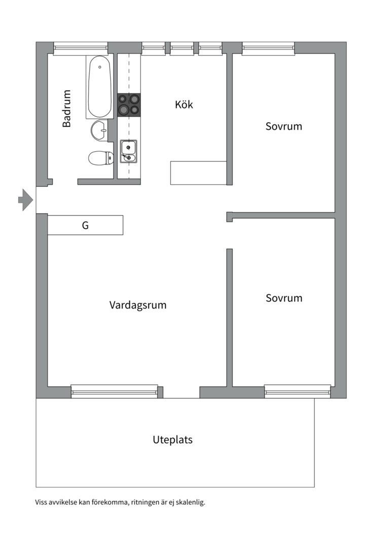 Planlösning från Ljuskärrsvägen 84, Såld i Saltsjöbaden, Nacka