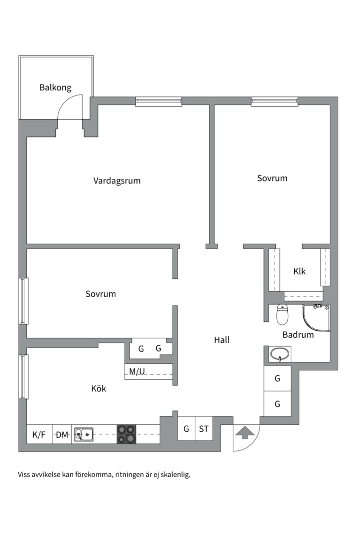 Planlösning från Sjösabrinken 30, 2 tr, Såld i Högdalen, Stockholm