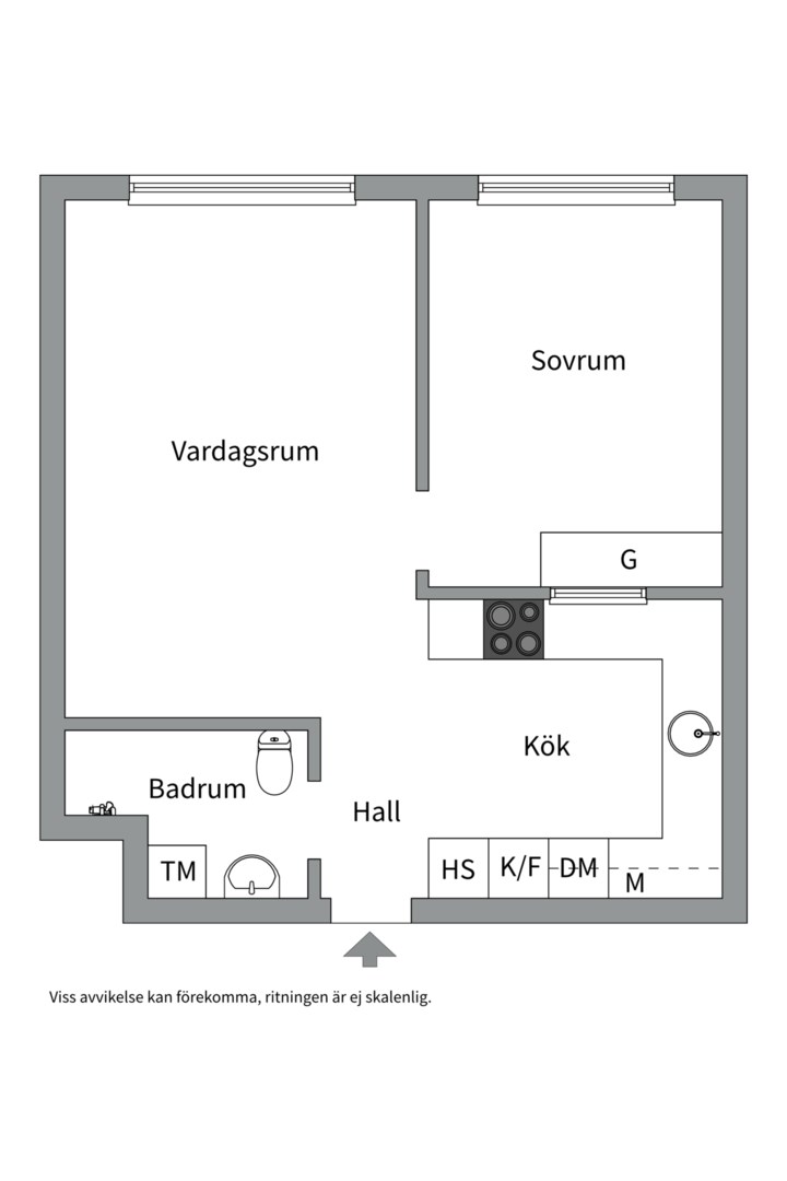 Planlösning från Ture Nermans gränd 4, 4tr, Såld i Kungsholmen - Norr Mälarstrand, Stockholm