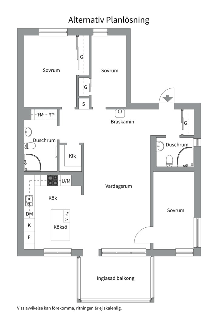 Planlösning från Muningatan 19, Såld i Kungsängen, Uppsala