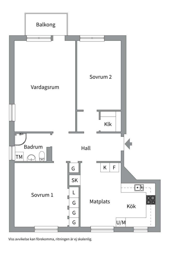 Bostadsbild från Härnevigatan 9B, Såld i Skiljebo, Västerås
