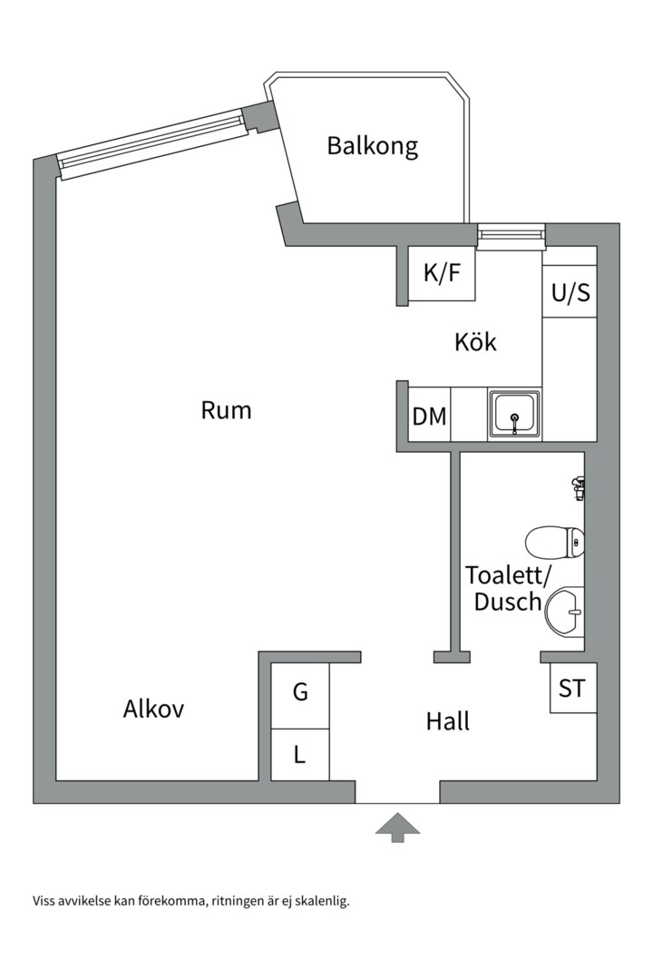 Planlösning från Wennerbergsgatan 6B, Såld i Kungsholmen - Marieberg, Stockholm