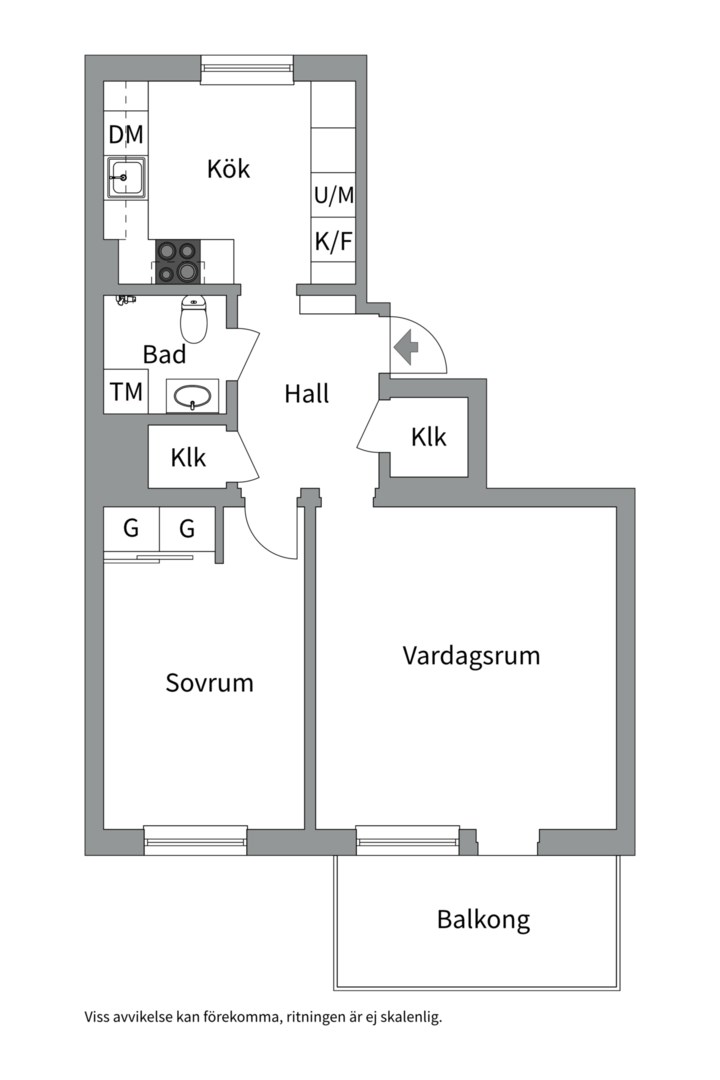 Planlösning från Källhagsgatan 1i, Kommande i Haga, Västerås