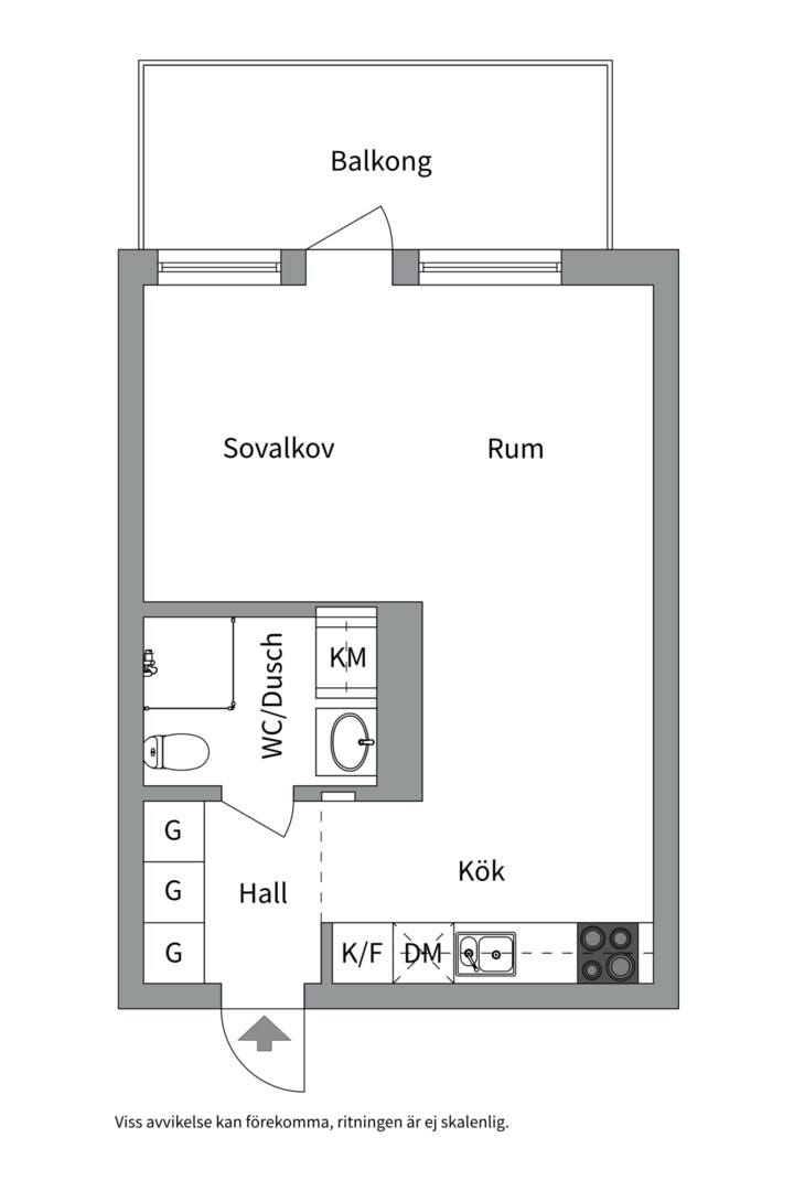 Planlösning från Bruno Liljeforsgatan 36, Såld i Gränby, Uppsala
