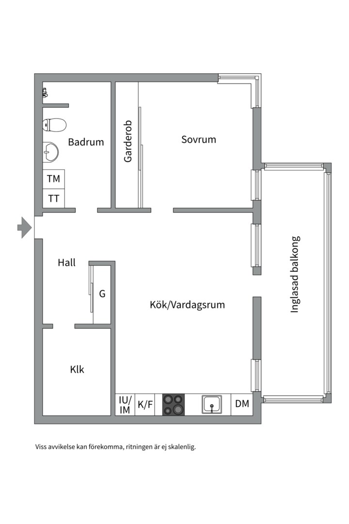 Planlösning från Norbyvägen 46A, Såld i Sommarro, Uppsala