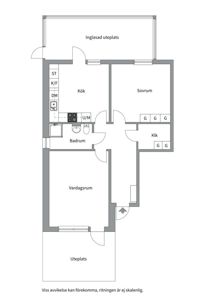 Planlösning från Vangsbyvägen 118, Såld i Vänge, Uppsala