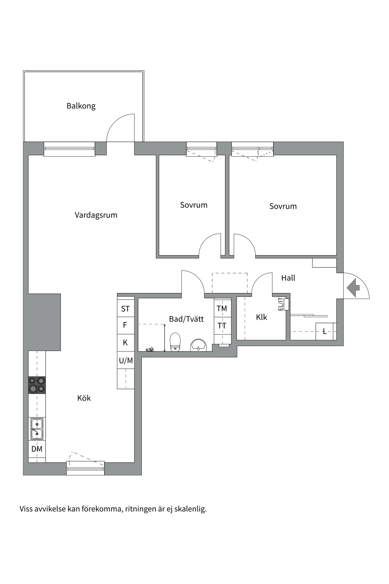 Bostadsbild från Södra Ringvägen 2F, Såld i Östermalm, Västerås