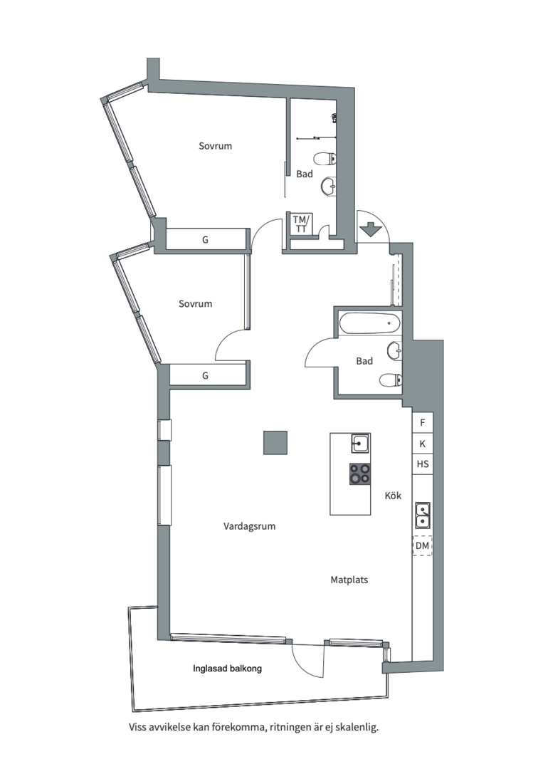 Planlösning från Fabrikörvägen 18, Såld i Nacka Strand, Nacka