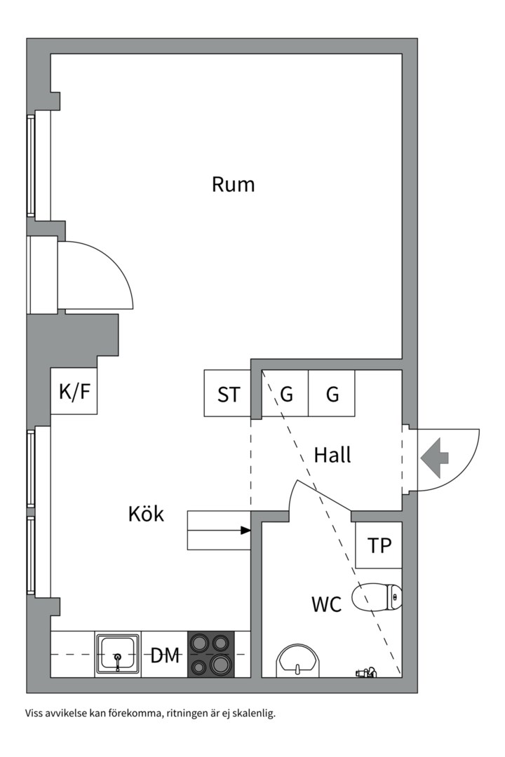 Planlösning från Stig Lindbergs gata 17A, Såld i Porslinskvarteren, Värmdö