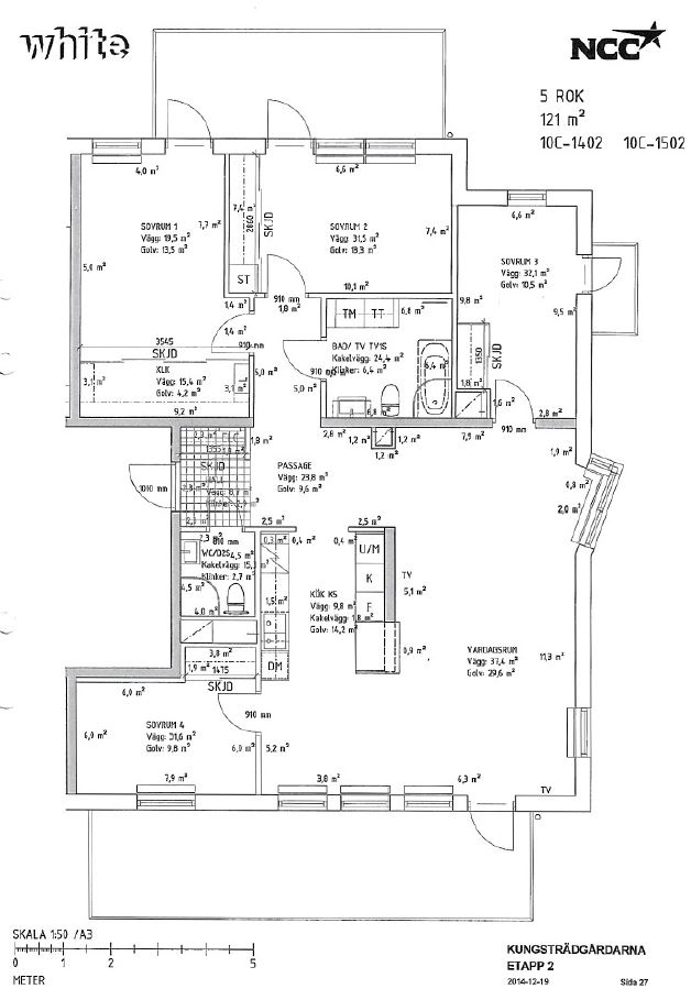 Planlösning från Skyttelgatan 10C, Såld i Kungsängen, Uppsala