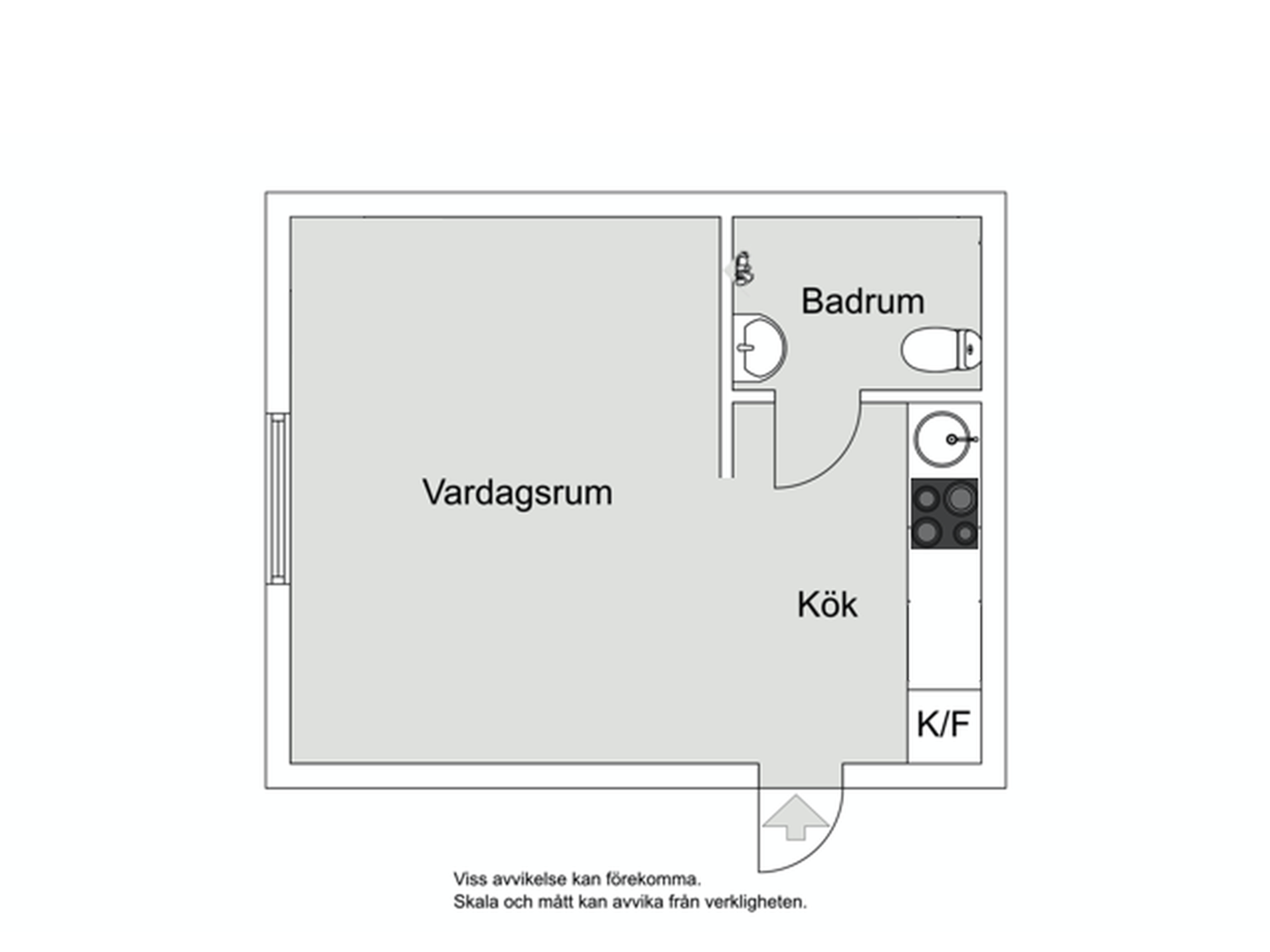 Planlösning från Rådsvägen 5C, Kommande i , Huddinge