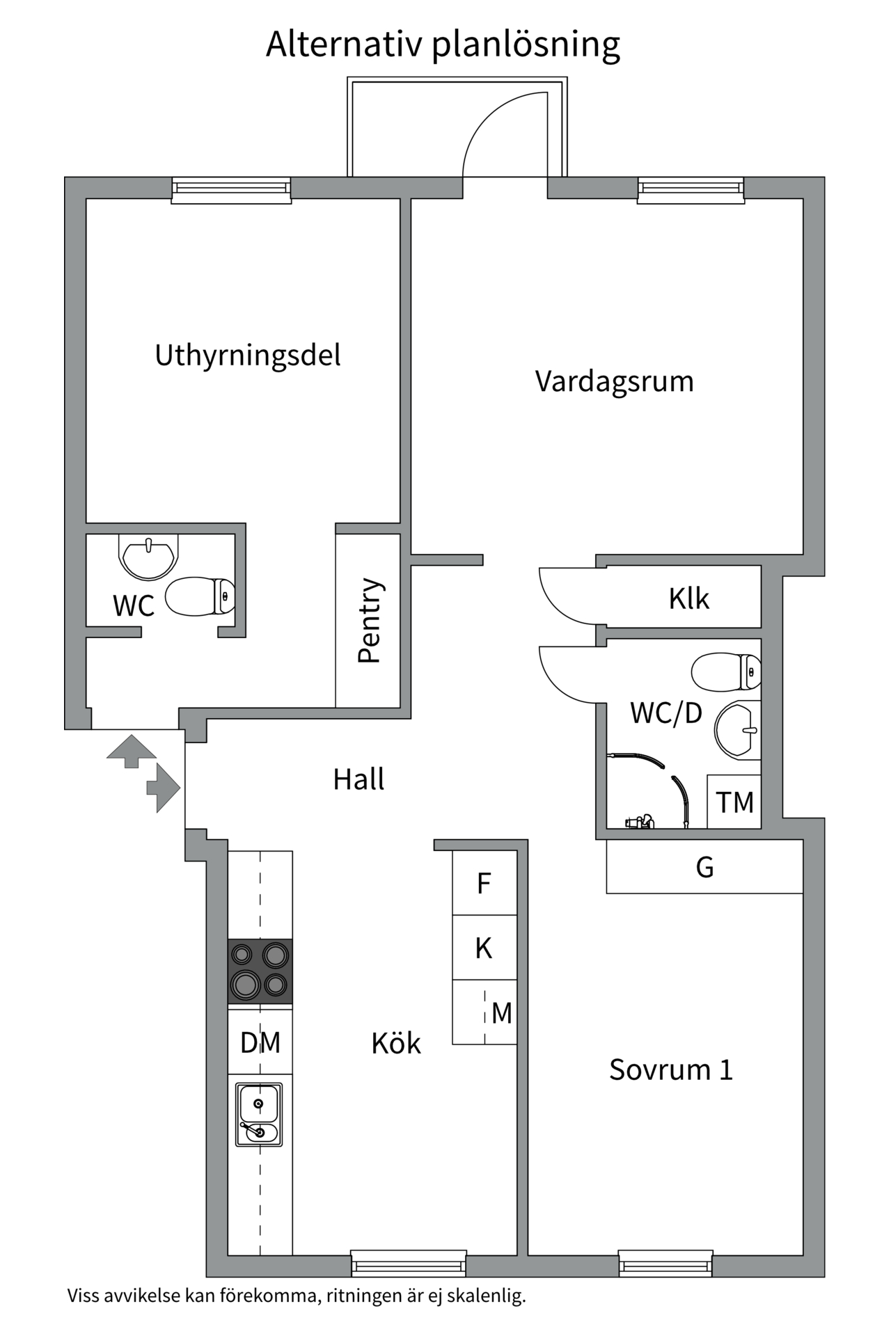 Bostadsbild från S:t Olofsgatan 64B, Såld i Höganäs, Uppsala