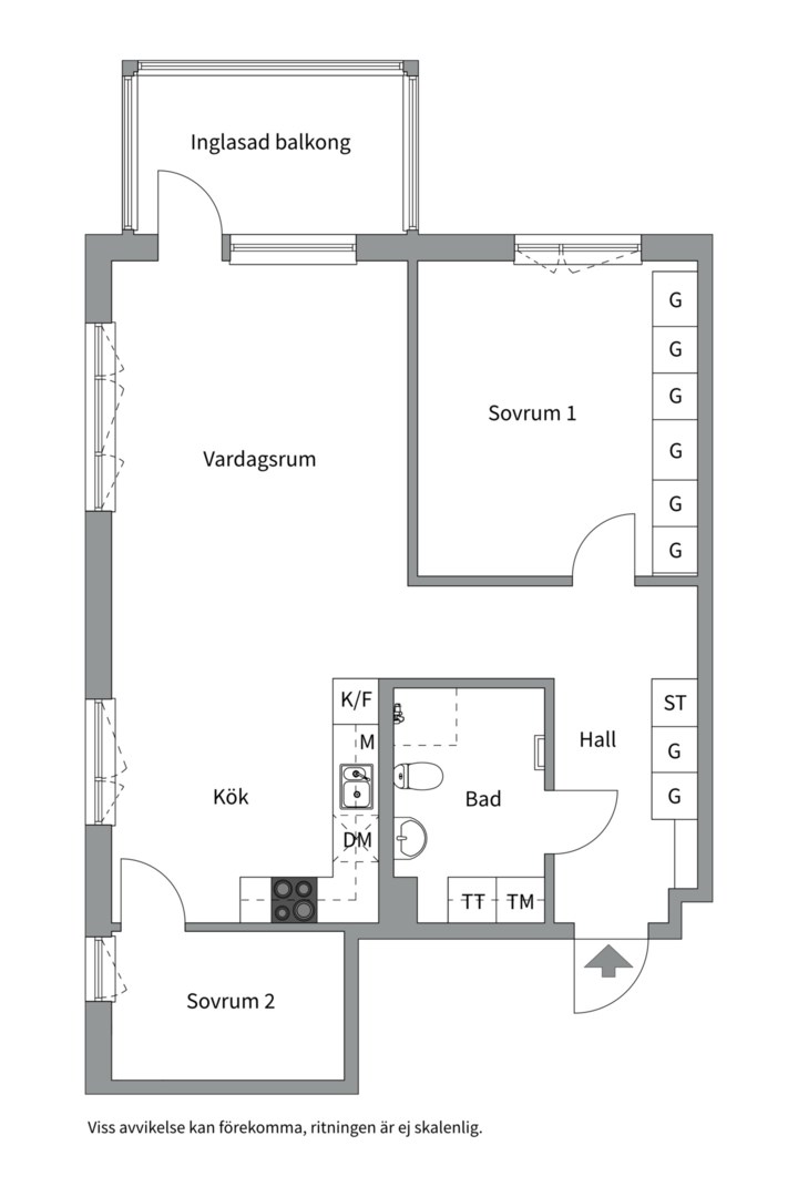 Bostadsbild från Patentgatan 9, Såld i Tegnérlunden, Västerås