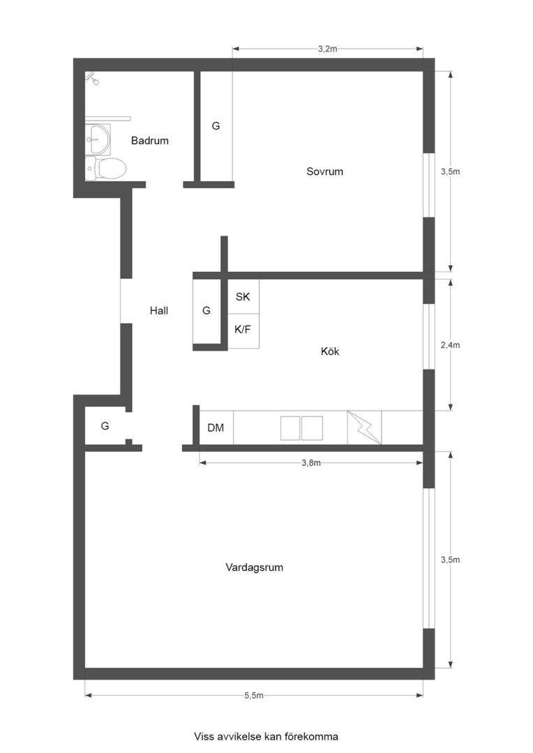Planlösning från Roslagsgatan 24, 2tr, Såld i Vasastan - Sibirien, Stockholm