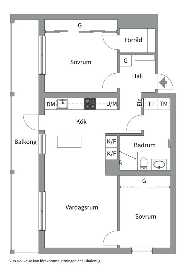 Bostadsbild från Östra Gräsvägen 7, Såld i Ektorp, Nacka
