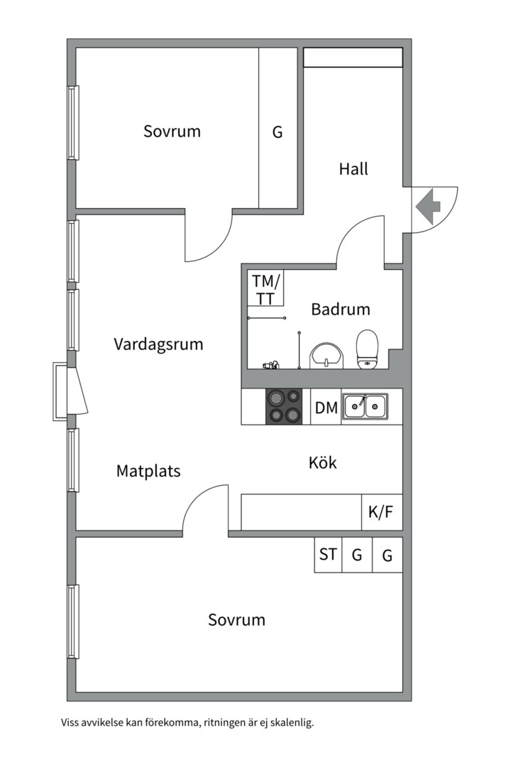 Planlösning från Betsövägen 10, Kommande i Västra Orminge, Nacka