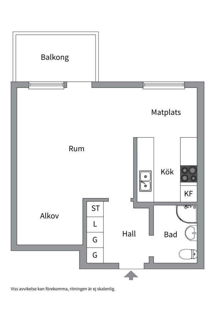 Planlösning från Petterslundsgatan 11 A, Såld i Fålhagen, Uppsala