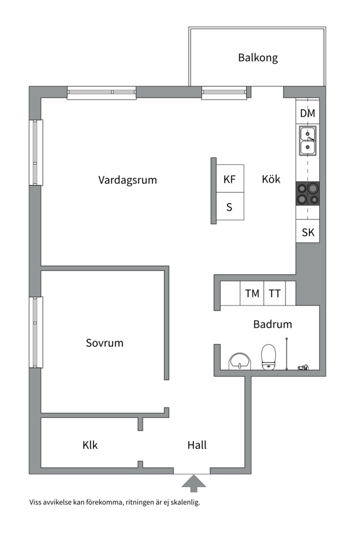 Planlösning från Ekgränd 1, Såld i Ekudden, Nacka