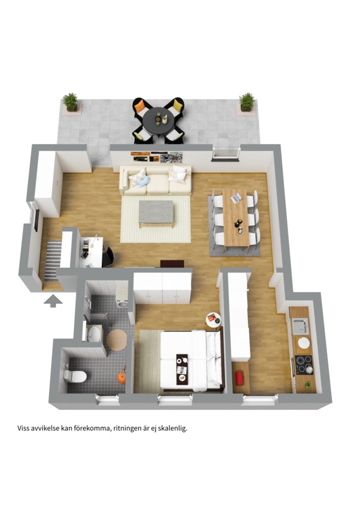 Bostadsbild från Tellusvägen 2D, Såld i Tureberg, Sollentuna