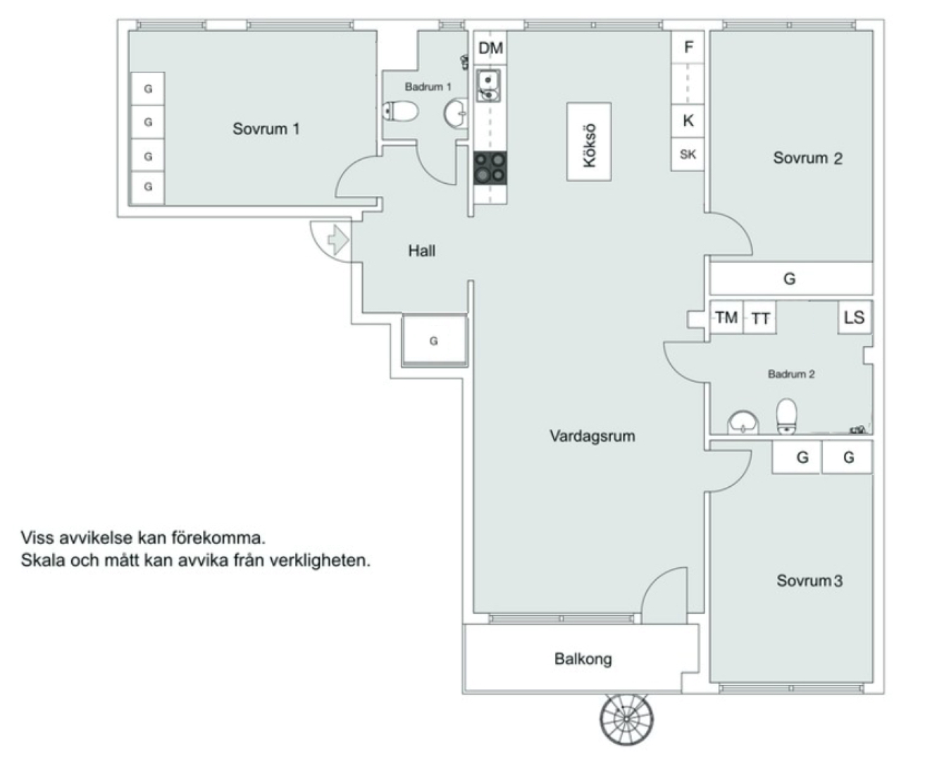 Planlösning från Stig Lindbergs gata 17A, våning 6+7, Till salu i Gustavsbergs - Porslinskvarteren, Värmdö