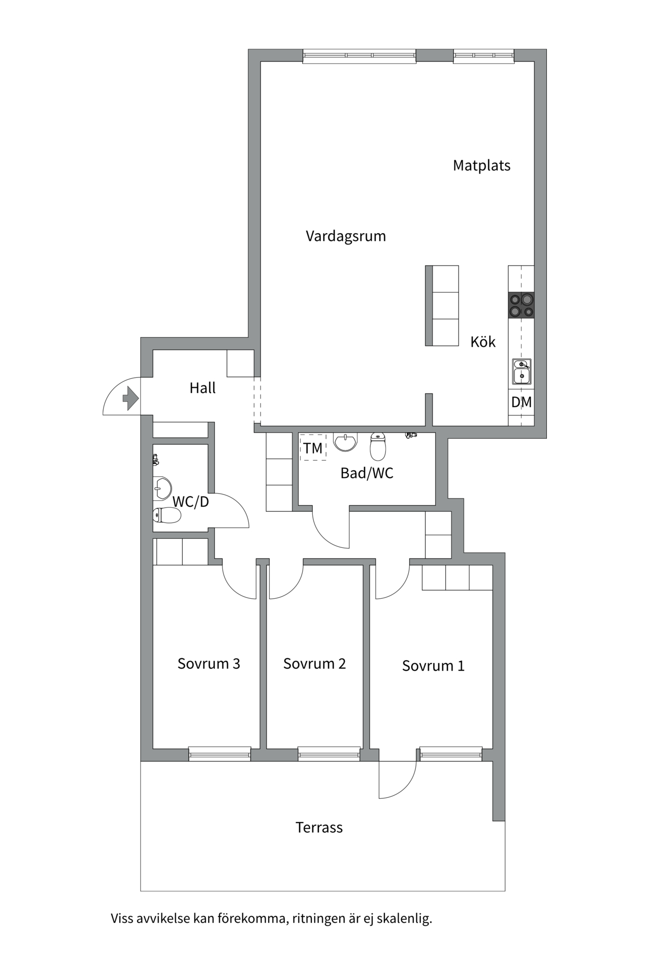 Bostadsbild från Bäverns gränd 15B, Såld i Centrum, Uppsala