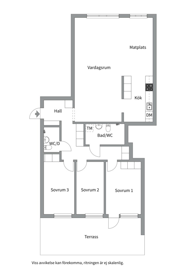 Bostadsbild från Bäverns gränd 15B, Såld i Centrum, Uppsala