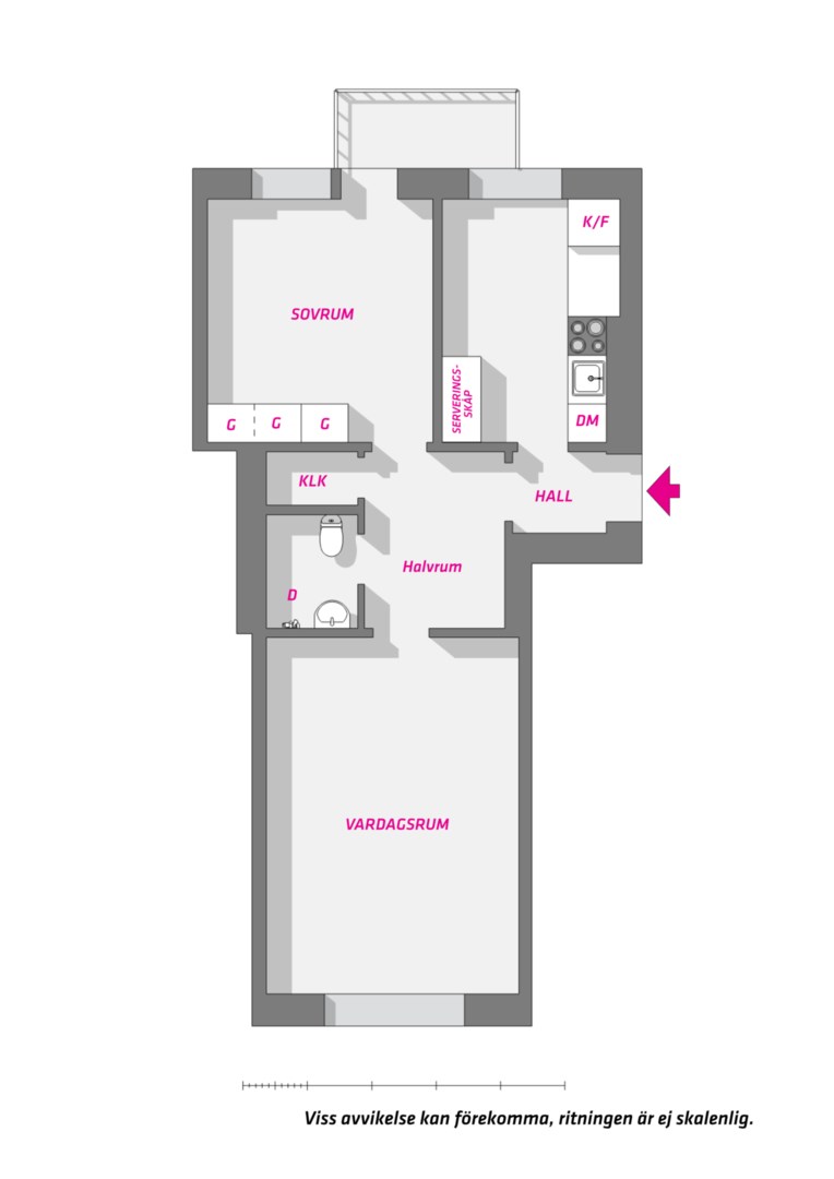 Planlösning från Ringgatan 20 B, Till salu i Luthagen, Uppsala