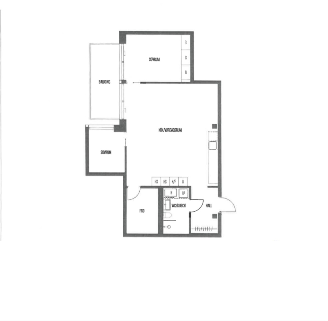 Planlösning från Fabrikörvägen 10D, vån 6, Såld i Nacka Strand, Nacka