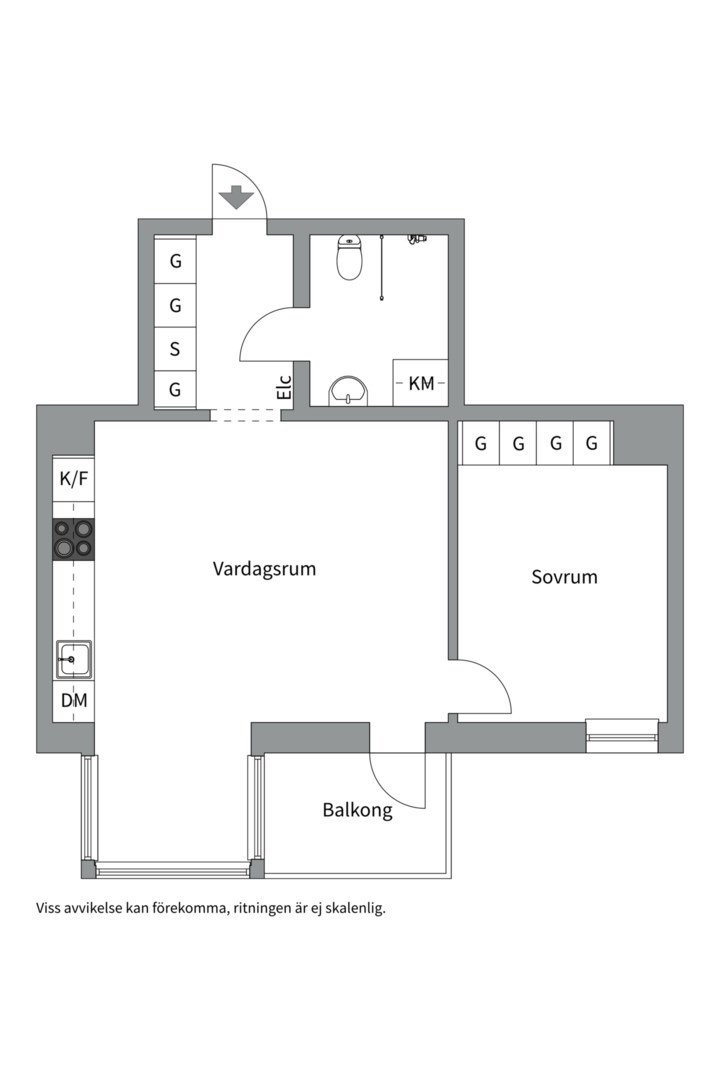 Planlösning från Tollarevägen 51, Såld i Tollare, Nacka