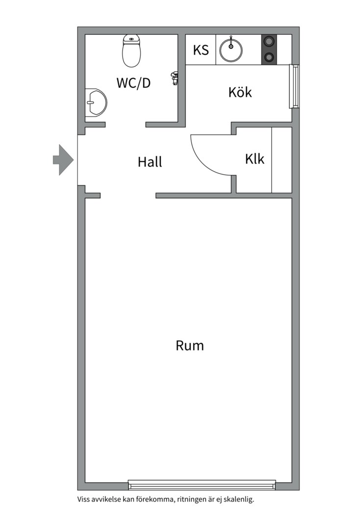 Planlösning från Wargentinsgatan 5D, Såld i Kungsholmen - Rådhuset, Stockholm