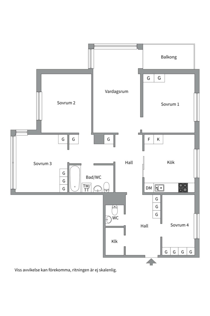 Planlösning från Rålambsvägen 12B, 6 tr, Såld i Kungsholmen - Marieberg, Stockholm