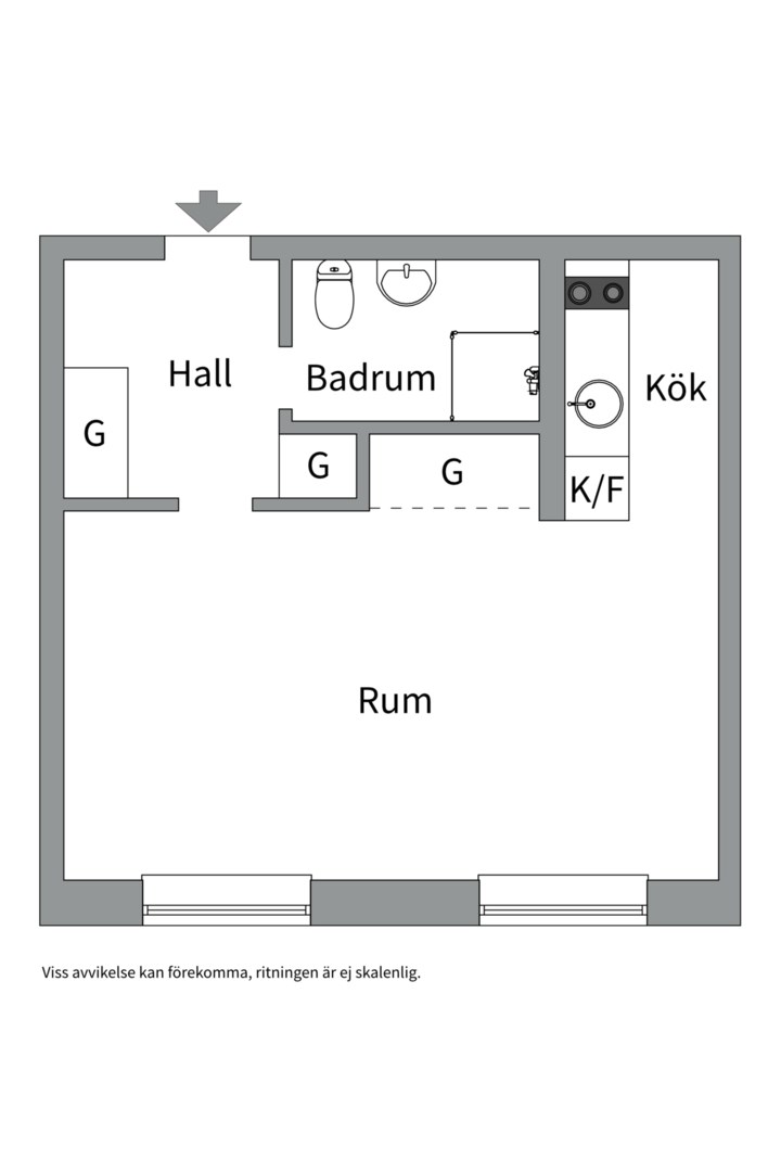 Planlösning från Geijersgatan 11A, Kommande i Luthagen, Uppsala