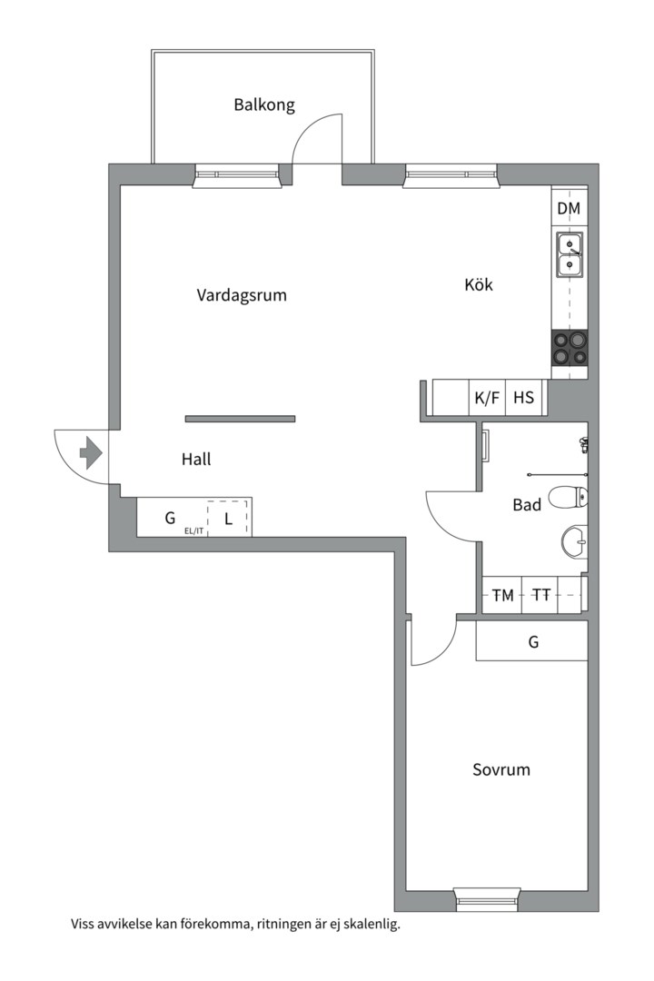 Planlösning från Ursula Printz gata 3, Såld i Porslinskvarteren, Värmdö