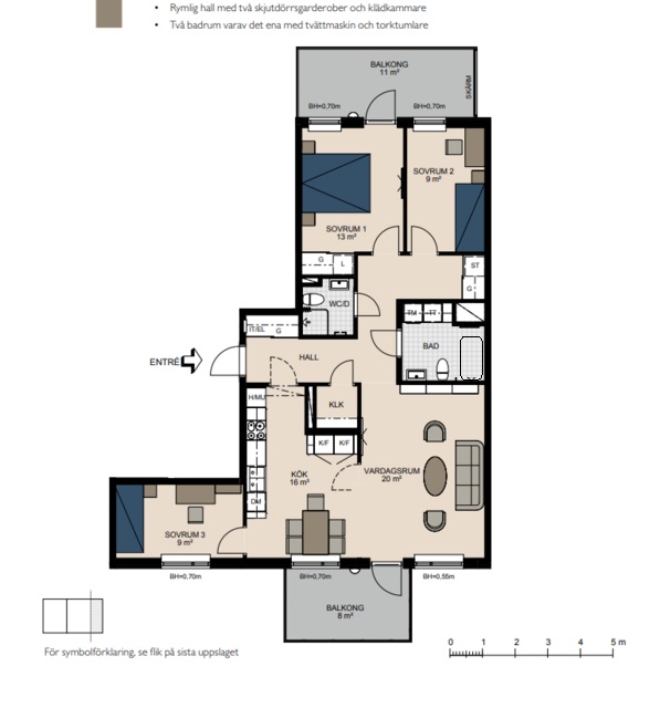 Planlösning från Gimogatan 4 B, Såld i Luthagen, Uppsala