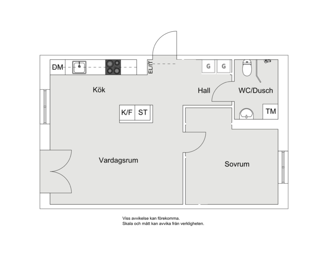 Planlösning från Winborgs Väg 17, Till salu i Järla sjö, Nacka