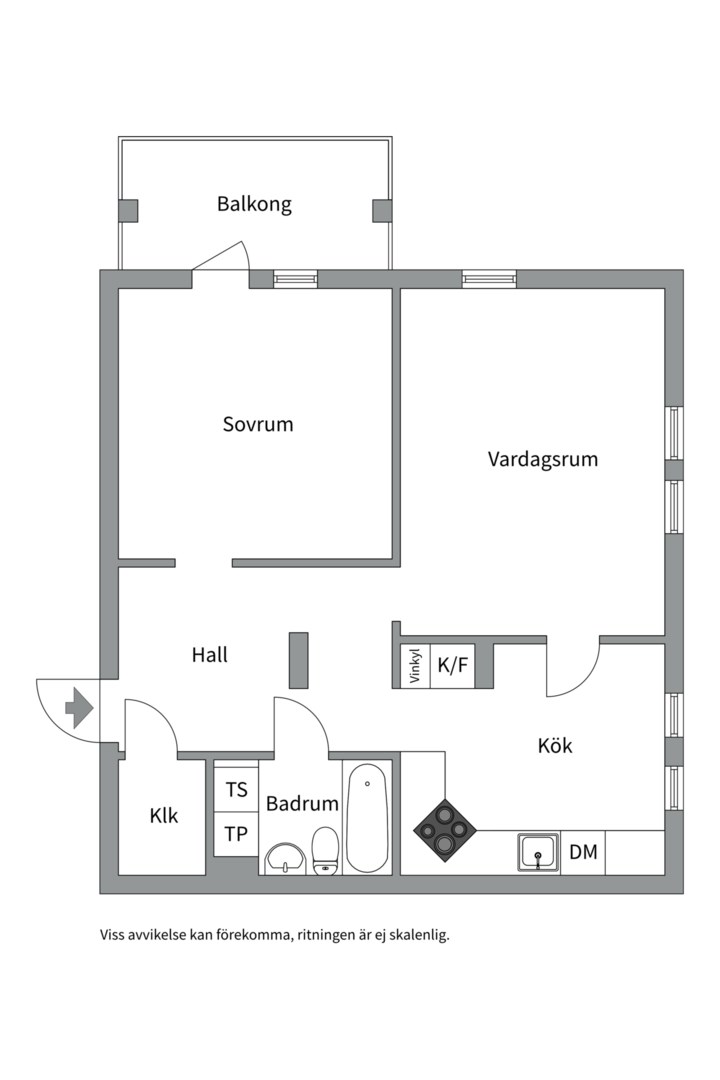 Planlösning från Ormingeringen 43, Såld i Västra Orminge, Nacka