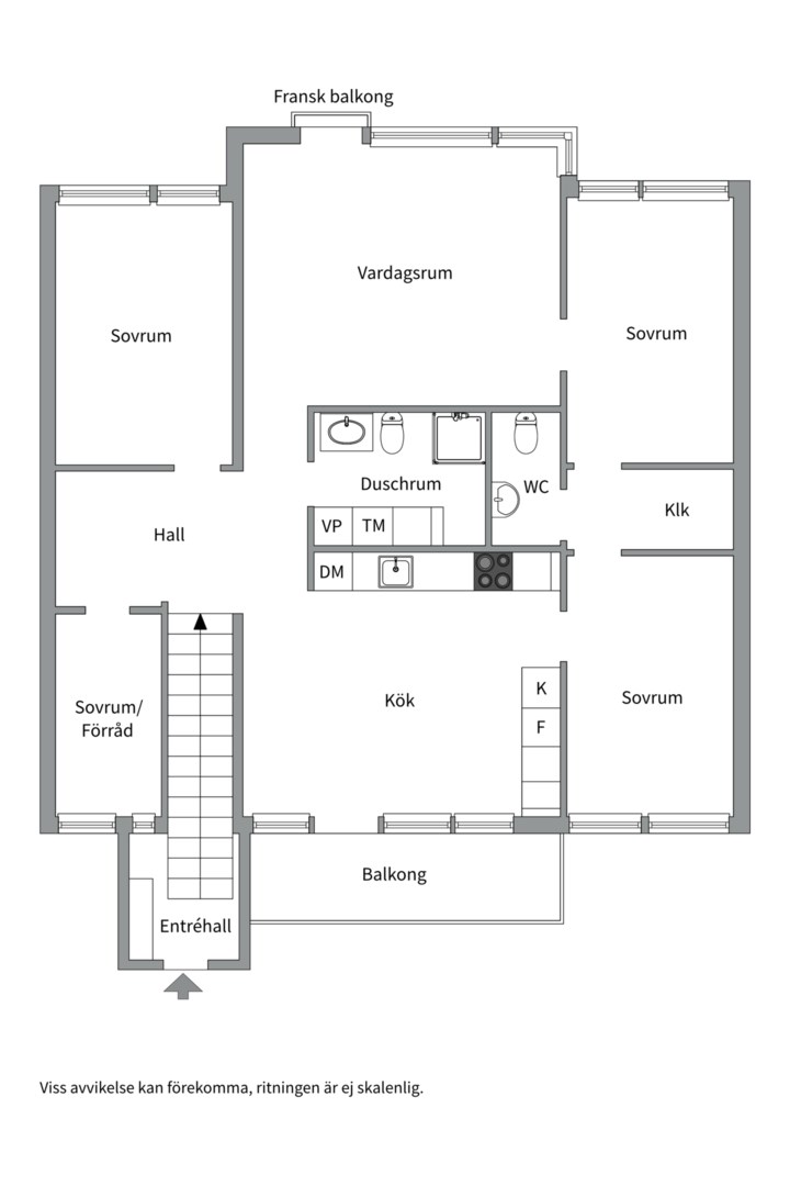 Planlösning från Morgonvägen 2, Såld i Storvreta, Uppsala