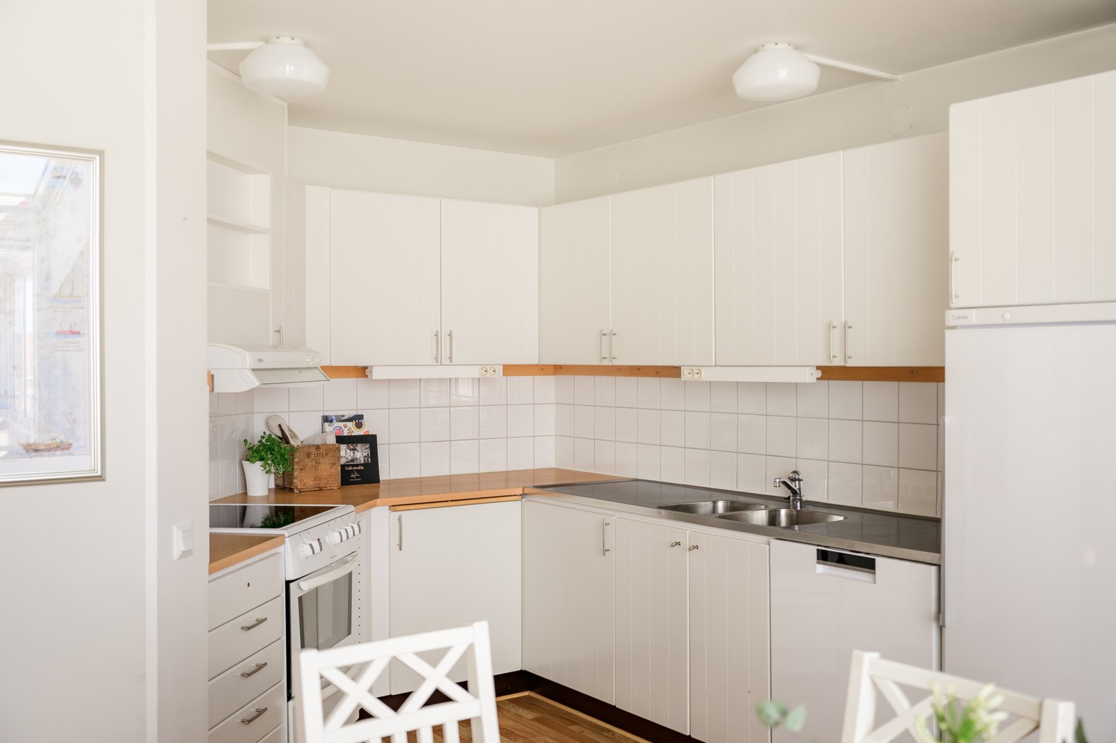 Praktiskt kök med alla bekvämligheter.