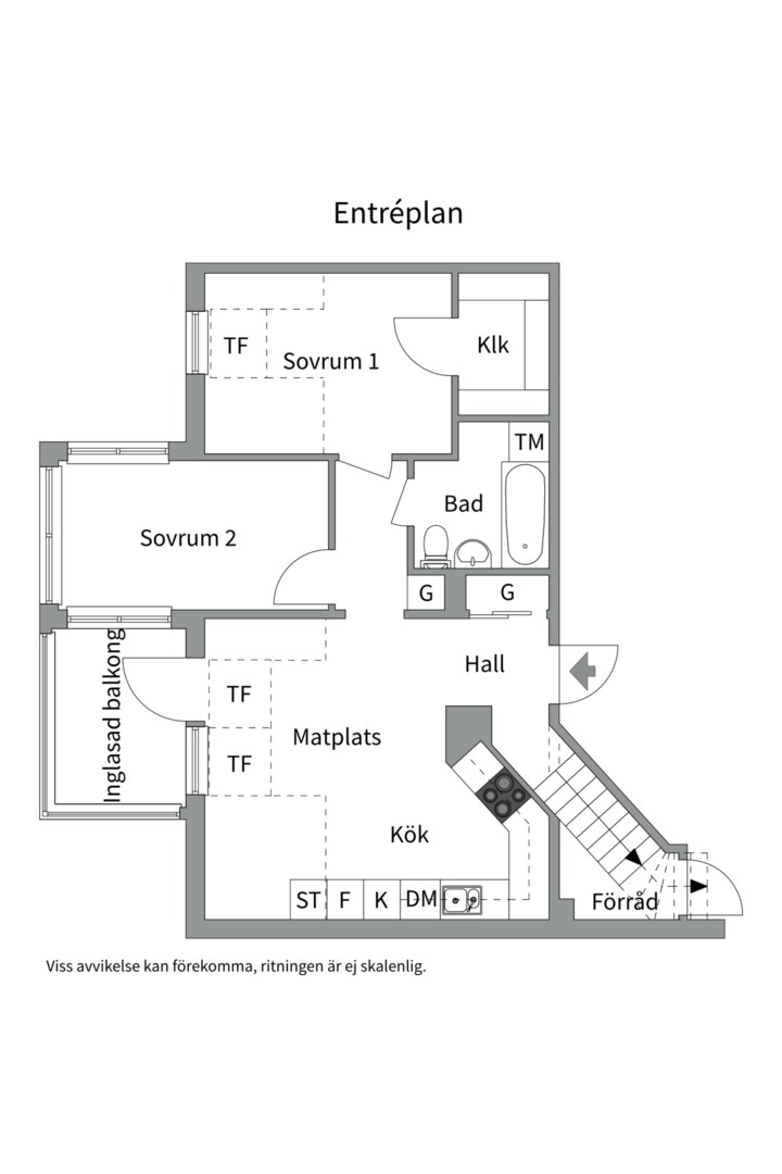 Planlösning från Fyrspannsvägen 8, 5/5tr, Såld i Jarlaberg, Nacka