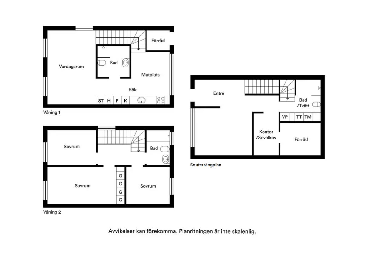 Planlösning från Eriksviksvägen 40F, Såld i Eriksvik, Nacka