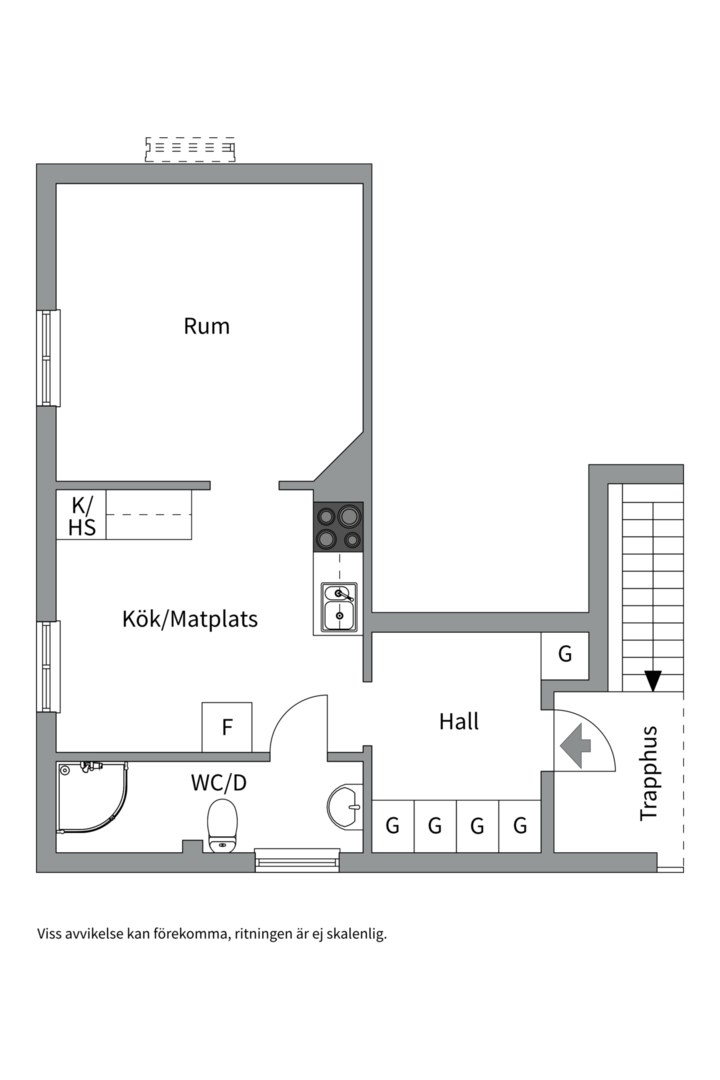 Planlösning från Skeviksgatan 12B, Såld i Gustavsberg - Höjdhagen, Värmdö